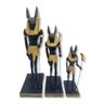 Kit com 3 Esculturas do deus Egípcio Anubis em Resina - 1