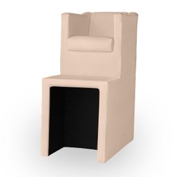 Kit Pedicure Cadeira Poltrona Escada Completo Corano Bege - 6