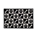 Ver imagem 1 de Capacho Antiderrapante Clean 29 Preto-branco 0,45x0,75m