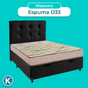 Ver imagem 4 de Kit Cama Box Bau + Cabeceira + Colchão Casal D33 - Maxsono - Paropas