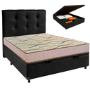 Ver imagem 1 de Kit Cama Box Bau + Cabeceira + Colchão Casal D33 - Maxsono - Paropas