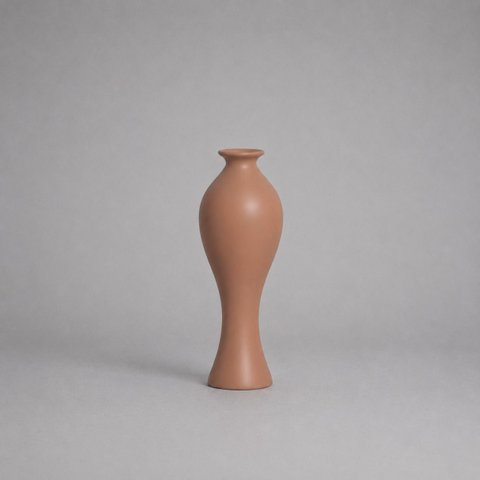 Vaso California Pequeno Decorativo de Cerâmica para Sala e Mesa Mocha Mousse
