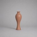 Ver imagem 1 de Vaso California Pequeno Decorativo de Cerâmica para Sala e Mesa Mocha Mousse