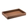 Bandeja Hara Sophia Matelassê em Couro Ecológico 60x40x8cm:caramelo - 1