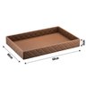 Bandeja Hara Sophia Matelassê em Couro Ecológico 60x40x8cm:caramelo - 2