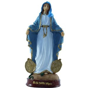 Imagem Nossa Senhora da Medalha Milagrosa em Resina 14 cm