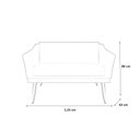 Ver imagem 2 de Kit Namoradeira + 1 Poltrona Decorativa Agatha Suede Verde Pés Madeira Ms Decor