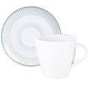 Ver imagem 2 de Conjunto 12 Peças Xícaras e Pires de Chá em Porcelana 200ml