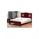 Ver imagem 1 de Cama de Casal Atenas de Madeira Maciça Angelim Pedra Tauari Mogno
