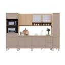 Ver imagem 2 de Cozinha Completa 100 Mdf 6 Peças com Tampo e Espaço Forno e Micro-ondas 310cm Duna Luciane Móveis