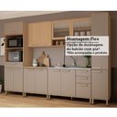 Ver imagem 6 de Cozinha Completa 100 Mdf 6 Peças com Tampo e Espaço Forno e Micro-ondas 310cm Duna Luciane Móveis