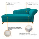 Ver imagem 6 de Kit Diva Recamier Vanessa 185cm Lado Esquerdo e 02 Poltronas Laura Suede - Doce Sonho Móveis RECAMIE