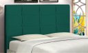 Ver imagem 3 de Cabeceira Estofada Box Casal King Size Encosto para Cama Hylux 195x126 Cm Azul Tiffany