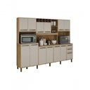 Ver imagem 1 de Armario 13 Portas 2 Gavetas 5 Nichos Cinamomo/off White