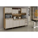 Ver imagem 2 de Armario 13 Portas 2 Gavetas 5 Nichos Cinamomo/off White