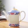 Conjunto De Chá Kungfu Tradicional Porcelana Chinesa Cena Peonia 07 Peças - 2