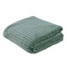 Cobertor Manta Casal Soft Canelada 2,20m X 1,80m Califórnia Cor Verde - 1