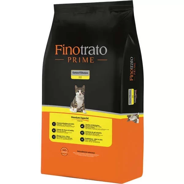 Ração Premium Especial para Gatos Filhotes Linha Prime 4kg - Fino Trato