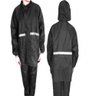 CONJUNTO COMPLETO CAPA DE CHUVA FAIXA REFLETIVA JAQUETA IMPERMEAVEL MOTO - 1