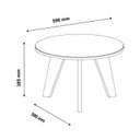 Ver imagem 5 de Conjunto 3 Peças Sala de Estar Mesa de Apoio Olivia e Mesa de Centro Espanha e Rack Lotus