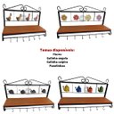 Ver imagem 3 de prateleira rústica porta temperos decorativa galinha ferro madeira