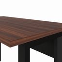 Ver imagem 7 de Escrivaninha em L 120 cm X 150 cm Home Office e Escritório Pés Metal F5 Office Cor:Louro Preto com