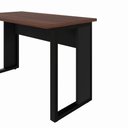 Ver imagem 6 de Escrivaninha em L 120 cm X 150 cm Home Office e Escritório Pés Metal F5 Office Cor:Louro Preto com