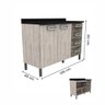 Cozinha Completa 4 Peças Com Paneleiro Condimenteira E Balcão Letícia Somopar Saara/Rustico - 5