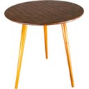 Ver imagem 3 de Mesa de Apoio 500mm Pé Palito 600mm G2Home Couríssimo xadrez Marrom