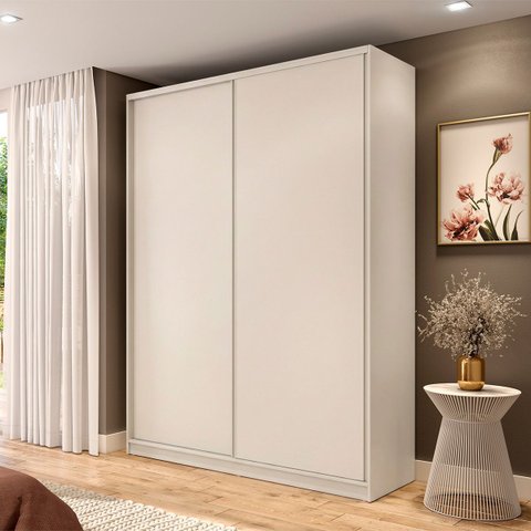 Guarda Roupa Bend em Mdf 174x240cm 2 Portas 3 Gavetas Luna C831