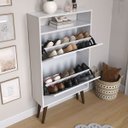 Ver imagem 4 de Sapateira Compacta Basculante 12 Sapatos Tênis Calçados Nicho:sapateira Branco