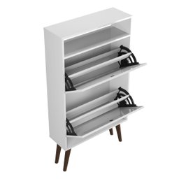 Sapateira Compacta Basculante 12 Sapatos Tênis Calçados Nicho:sapateira Branco - 5
