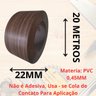 Fita de Borda para Madeira Escura Alamo Essencial Wood Duratex 22mm X 20m Moveis Acabamento Madeirad - 3
