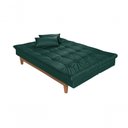 Ver imagem 7 de Sofá Cama Versátil Pés de Madeira Verde 403