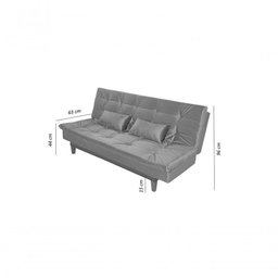 Sofá Cama Versátil Pés de Madeira Verde 403 - 8