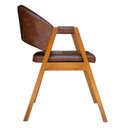 Ver imagem 6 de Kit 02 Cadeira Jantar Estofada Área Gourmet Corino Antonela Cor:wisk