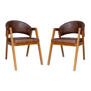 Kit 02 Cadeira Jantar Estofada Área Gourmet Corino Antonela Cor:wisk