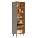 Ver imagem 2 de Cristaleira Allure Jequitiba/gris 70cm