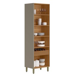 Cristaleira Allure Jequitiba/gris 70cm - 2
