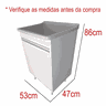 Gabinete para Lavanderia 53cm com Tanque 34 Litros + Sifão Cor do Tanque: Cinza - 2