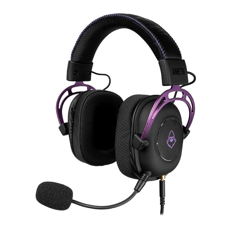 Headset Gamer Mancer Ameth Purple Edition, Som Surround 7.1, Drivers 50mm, Preto, MCR-AMT-BL01 - 1