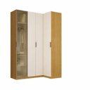 Ver imagem 3 de Guarda-roupa de Canto Reto Clean 4 Portas 1 Reflecta Altezza