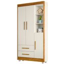 Ver imagem 1 de Guarda Roupa Infantil Duda Flocos 3 Portas 2 Gavetas Flex Tigus