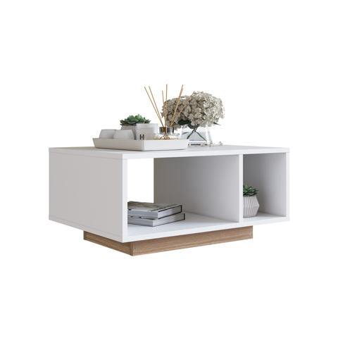 Mesa de Centro com 2 Nichos Branco/montana B58 Emovell