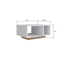 Ver imagem 3 de Mesa de Centro com 2 Nichos Branco/montana B58 Emovell