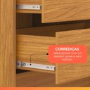 Ver imagem 7 de Guarda Roupas Casal Ripado com Espelho 2 Portas de Correr 4 Gavetas Vitta