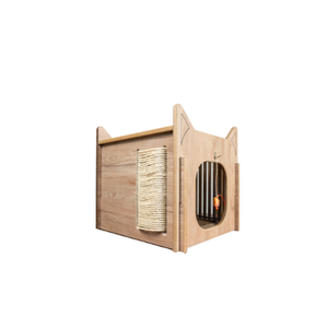 Toca para Gatos Interativa Playground Madeirada
