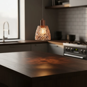 Ver imagem 5 de Pendente Moema Vidro Cobre Rose Gold Retro Moderno Luminária Balcão E27