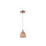 Lustre Pendente em Vidro Moema Cobre/Rose Gold Estilo Retrô Moderno E27 - 1
