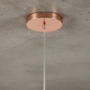 Ver imagem 4 de Pendente Moema Vidro Cobre Rose Gold Retro Moderno Luminária Balcão E27